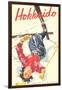 Ski Hokkaido Travel Poster-null-Framed Art Print