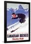 Ski in Canadian Rockies-null-Framed Poster