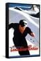 Ski In The Canadian Rockies-null-Framed Stretched Canvas