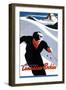 Ski In The Canadian Rockies-null-Framed Art Print