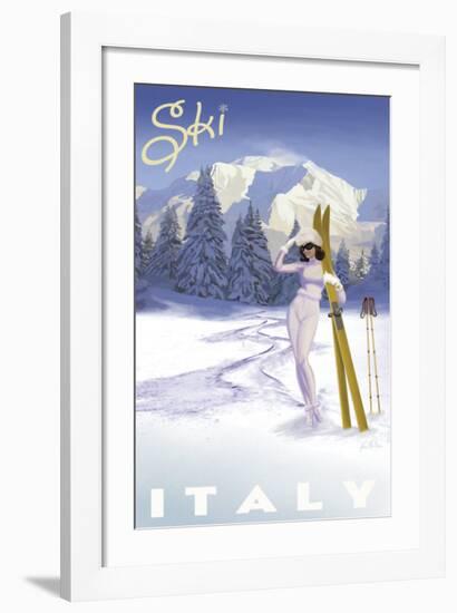 Ski Italy-Kem Mcnair-Framed Art Print