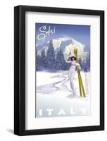 Ski Italy-Kem Mcnair-Framed Giclee Print