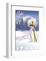 Ski Italy-Kem Mcnair-Framed Giclee Print