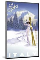 Ski Italy-Kem Mcnair-Mounted Giclee Print