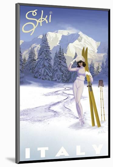 Ski Italy-Kem Mcnair-Mounted Giclee Print