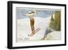 Ski Jump 1914-null-Framed Art Print