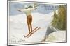 Ski Jump 1914-null-Mounted Art Print