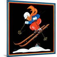 Ski Jump - Child Life-Clarence Biers-Mounted Giclee Print
