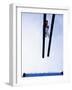 Ski Jumper in Action Flying Off the Lip of the Jump, Salt Lake City, Utah, USA-Chris Trotman-Framed Photographic Print