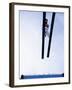 Ski Jumper in Action Flying Off the Lip of the Jump, Salt Lake City, Utah, USA-Chris Trotman-Framed Photographic Print