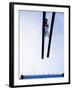 Ski Jumper in Action Flying Off the Lip of the Jump, Salt Lake City, Utah, USA-Chris Trotman-Framed Photographic Print