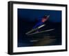 Ski Jumper in Action, Torino, Italy-Chris Trotman-Framed Photographic Print