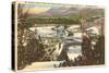 Ski Jumper, Lake Placid, New York-null-Stretched Canvas