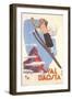 Ski Jumper, Val D'Aosta-null-Framed Art Print