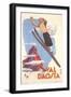 Ski Jumper, Val D'Aosta-null-Framed Art Print