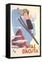 Ski Jumper, Val D'Aosta-null-Framed Stretched Canvas