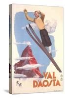 Ski Jumper, Val D'Aosta-null-Stretched Canvas