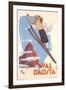 Ski Jumper, Val D'Aosta-null-Framed Art Print