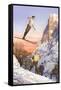 Ski Jumper-null-Framed Stretched Canvas
