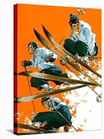 "Ski Jumpers,"February 26, 1938-Ski Weld-Stretched Canvas