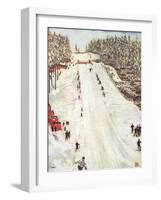 Ski Jumping in Oslo 1905-Nico Jungman-Framed Art Print