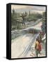 Ski Jumping, Norway 1907-null-Framed Stretched Canvas