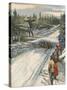 Ski Jumping, Norway 1907-null-Stretched Canvas