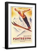 Ski Jumping Poster-null-Framed Art Print