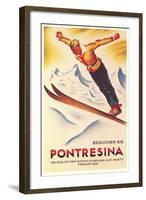 Ski Jumping Poster-null-Framed Art Print