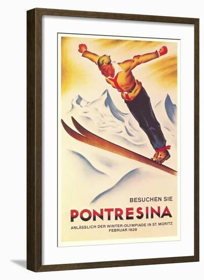 Ski Jumping Poster-null-Framed Art Print