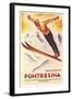 Ski Jumping Poster-null-Framed Art Print