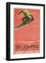 Ski Jumping Poster-null-Framed Art Print