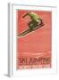 Ski Jumping Poster-null-Framed Art Print