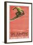 Ski Jumping Poster-null-Framed Art Print