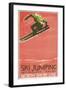 Ski Jumping Poster-null-Framed Art Print