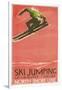 Ski Jumping Poster-null-Framed Art Print