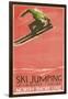 Ski Jumping Poster-null-Framed Art Print