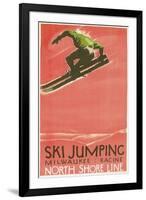 Ski Jumping Poster-null-Framed Art Print