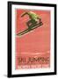 Ski Jumping Poster-null-Framed Art Print