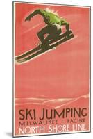 Ski Jumping Poster-null-Mounted Art Print