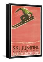 Ski Jumping Poster-null-Framed Stretched Canvas