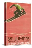 Ski Jumping Poster-null-Stretched Canvas