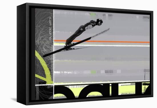 Ski Jumping-NaxArt-Framed Stretched Canvas