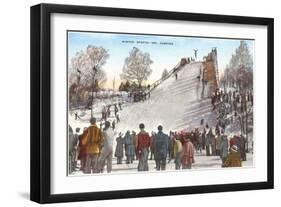 Ski Jumping-null-Framed Art Print