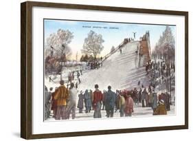 Ski Jumping-null-Framed Art Print