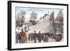 Ski Jumping-null-Framed Art Print