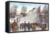 Ski Jumping-null-Framed Stretched Canvas