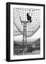 Ski Lift and Safety Net-null-Framed Photographic Print