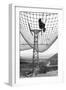 Ski Lift and Safety Net-null-Framed Photographic Print