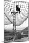 Ski Lift and Safety Net-null-Mounted Photographic Print